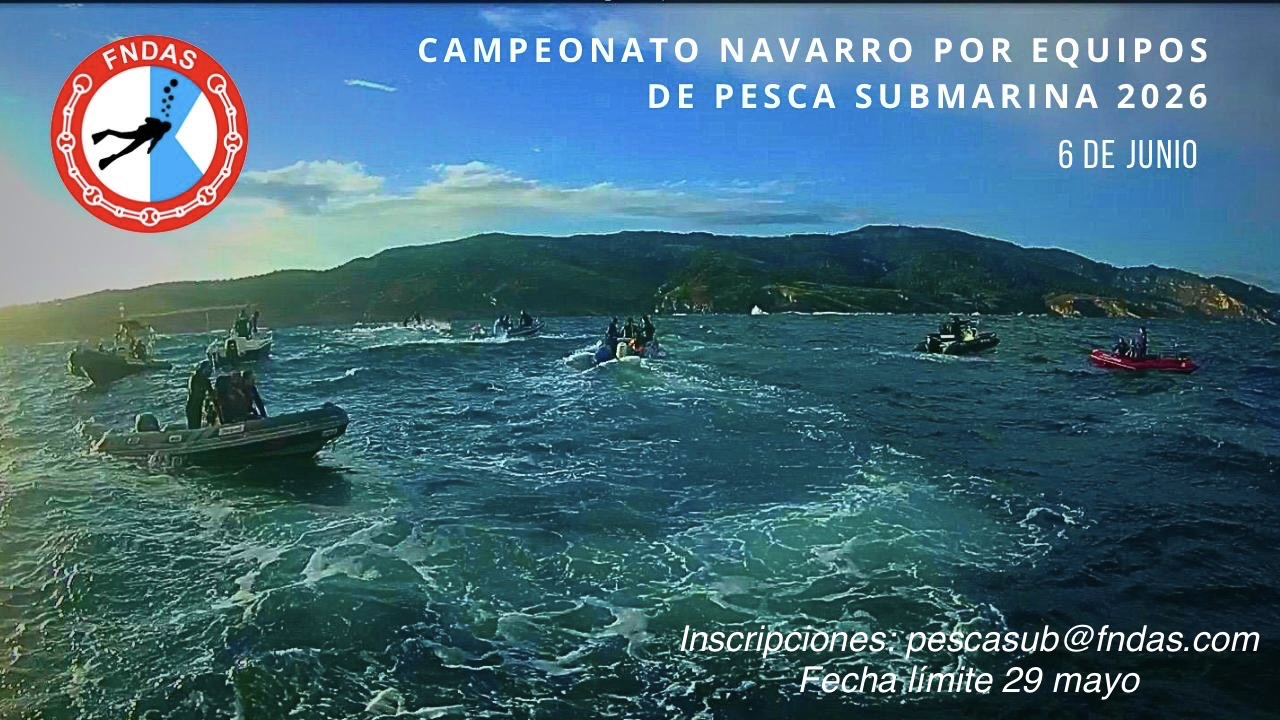 Inscripciones Campeonatos Navarros de Pesca Submarina 2026